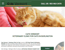 Tablet Screenshot of catsvermont.com